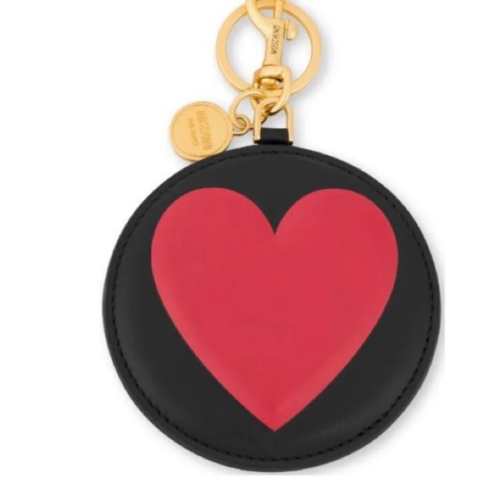 NWT- Moschino Black and Red Keyring